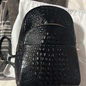 Brahmin Black backpack.